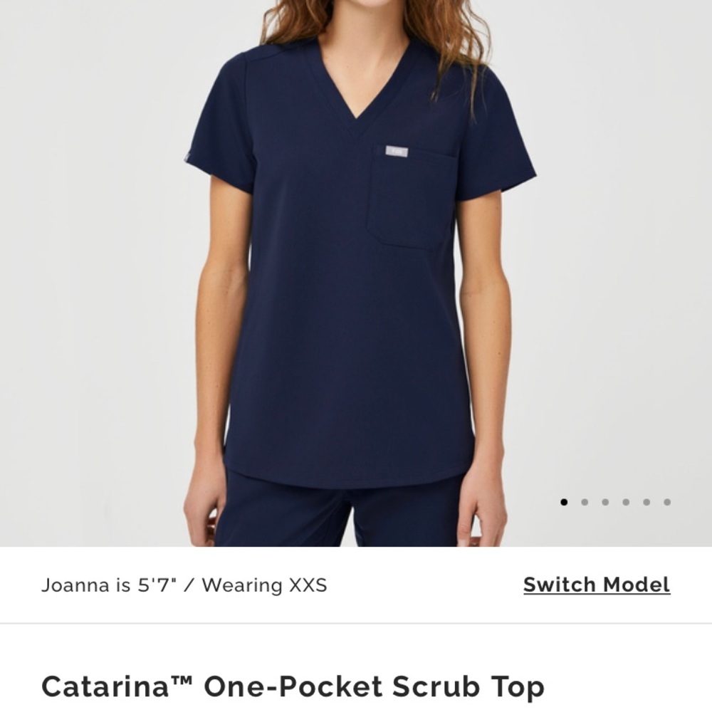 Figs Scrubs Catarina One-Pocket Scrub Top Size XS